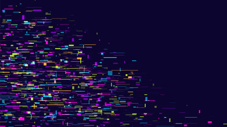 Glitch error effect. Digital background.のイラスト素材