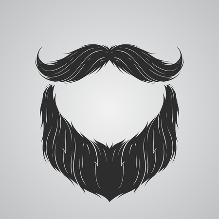 Beard and mustacheのイラスト素材