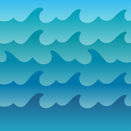 Seamless waves seaのイラスト素材