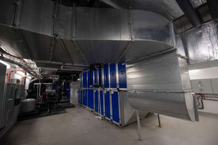 Industrial air filters and ventilation system.