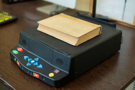 Book reader for visually impaired people. Nobody.