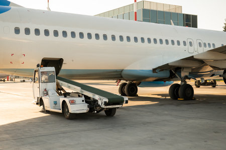Empty baggage carouselの写真素材