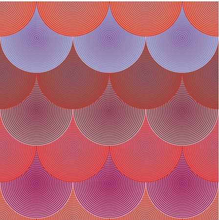 seamless circles background blue red vilatのイラスト素材