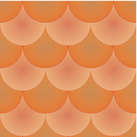 seamless circles background orange yallowのイラスト素材