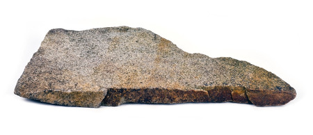 stone plate on a white backgroundの写真素材