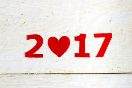 New Year's Background from decorative figures of the new year