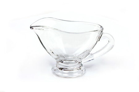 transparent vessel for the sauceの写真素材
