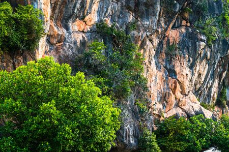 Khao Daeng Limestone hill, KHAO SAM ROI YOT National Park, Thailandの写真素材