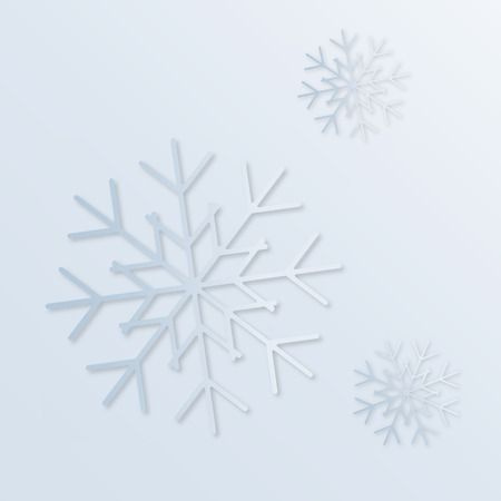 Vector abstract winter background with snowflakesのイラスト素材