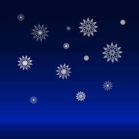 Vector background with snowflakesのイラスト素材