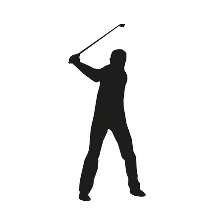 Golf Sport Silhouetteのイラスト素材