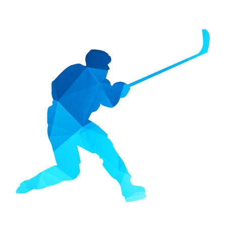 Abstract vector hockey playerのイラスト素材