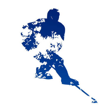 Abstract ice hockey playerのイラスト素材
