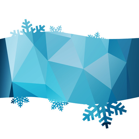 Abstract winter background with snowflakesのイラスト素材