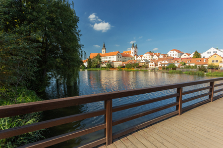 Telc, historical city in Czech Republicの写真素材