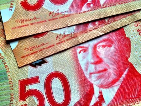Canadian dollar currency notes の素材