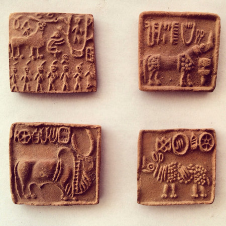 Drawings of Mohenjadaro Indus Valley civilization 