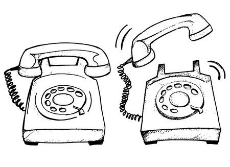 Telephone ringingのイラスト素材