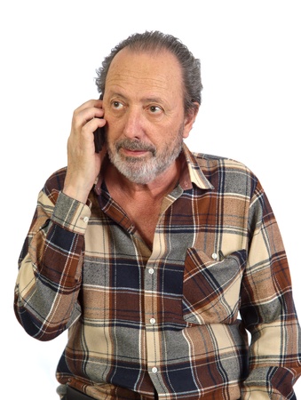 Man talking on the phoneの写真素材
