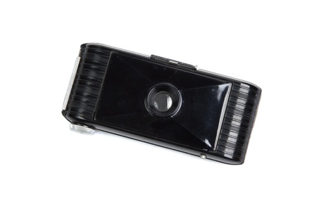 Old camera vintage isolated on a white background with clipping path の写真素材