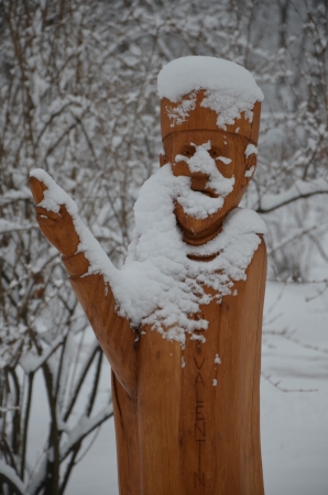 Valentine sculptureの写真素材