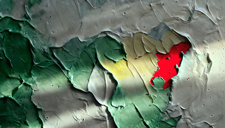 Colorful abstract painted wall patterns and texture as a background or wallpaperの素材