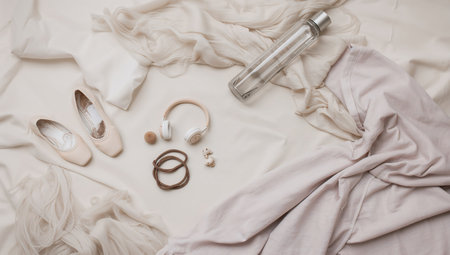 Halloween background with pumpkins, spiders, cobwebs and vintage cameraの素材