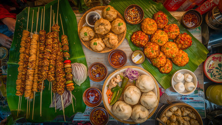 Street food in Ubud, Bali. Street food in Ubud, Indonesiaの素材