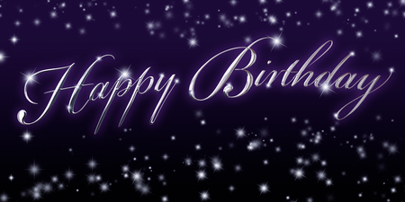 Happy Birthday Banner - Great for that significant birthday celebration!の写真素材