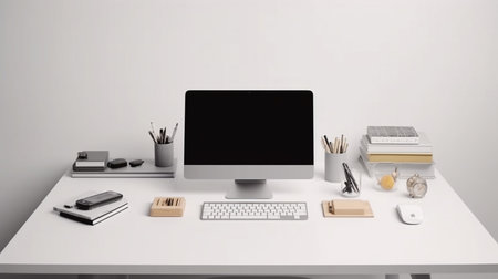 Photo electronic device homepage is seen on a computer screenの素材