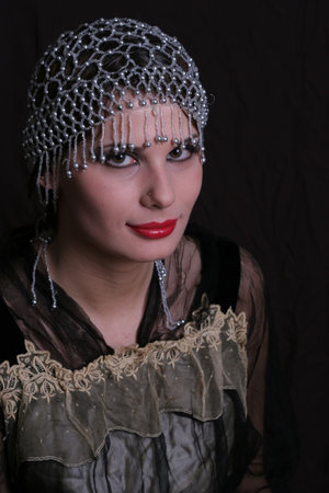The girl in  style of the beginning of XX century