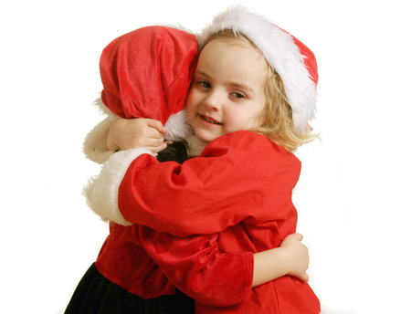 cute litlle elfs isolated on whiteの写真素材