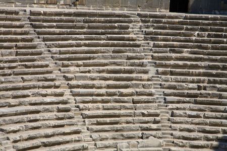 OLd teater Aspendos - constracted by greec architect Eenon in 155  durring Mark Aurelius timeの写真素材