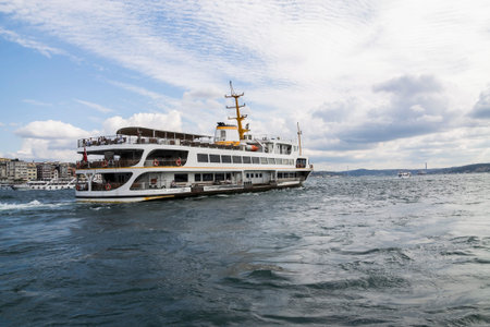 a ferry on Bosphorus, Istanbul