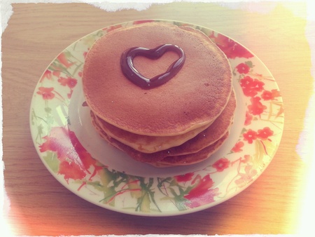 Pancake with loveの素材