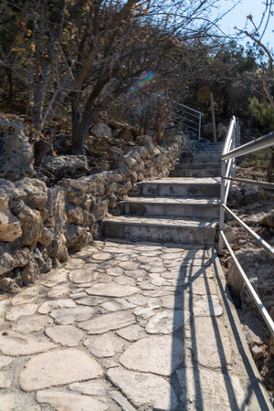 A new stone staircase of 800 steps to Jasper Beach, built in the spring of 2020. The reserve on the...