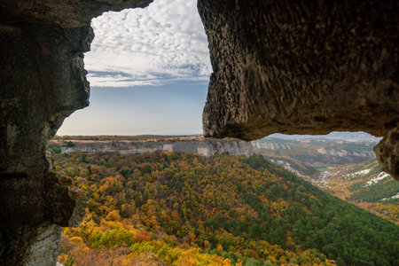 The autumn landscape of the mountain valley is an amazing, beautiful place at any time of the year....