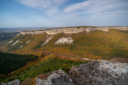 The autumn landscape of the mountain valley is an amazing, beautiful place at any time of the year....
