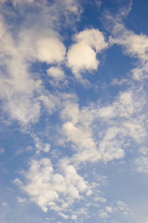 White clouds in the sky