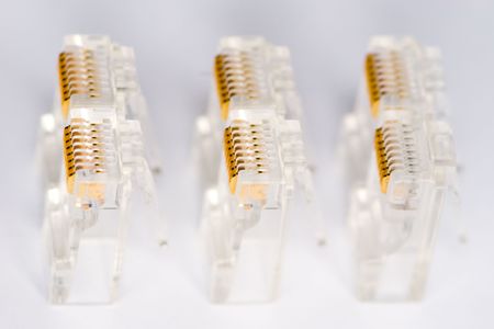 A few network connectors rj-45の写真素材