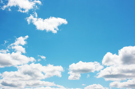 Clouds in the blue sky 