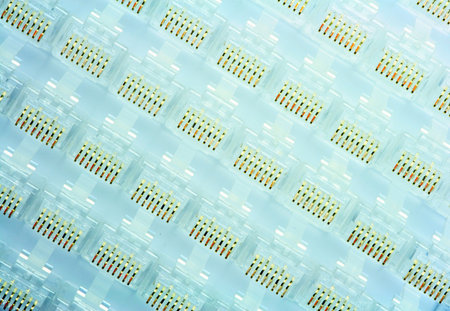 many transparent network connectors of type rj-45の写真素材
