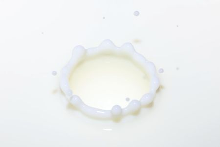 Splash of a white liquid, milk.の写真素材