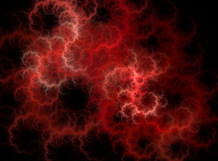 computer-generated fractal image - electric lightningの写真素材