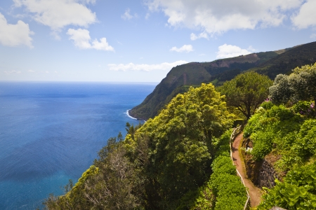 Vantage point on the island of San Miguel in the Azoresの写真素材
