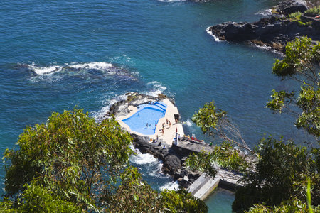 seaside resort of San Miguel - Azores Portugalのeditorial素材