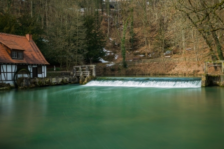 Blaubeuren on the Suebian Albの写真素材