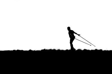 shilouette of a inline scaterの写真素材