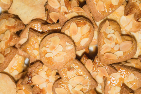 christmas biscuits in close up