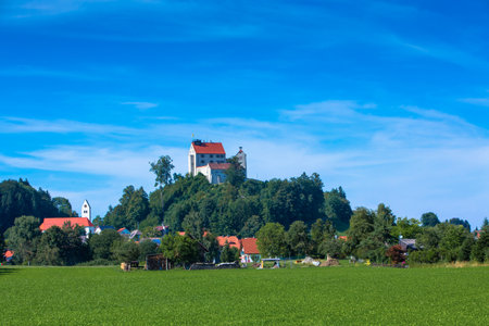 castle waldburg in upper swabia in germanyのeditorial素材